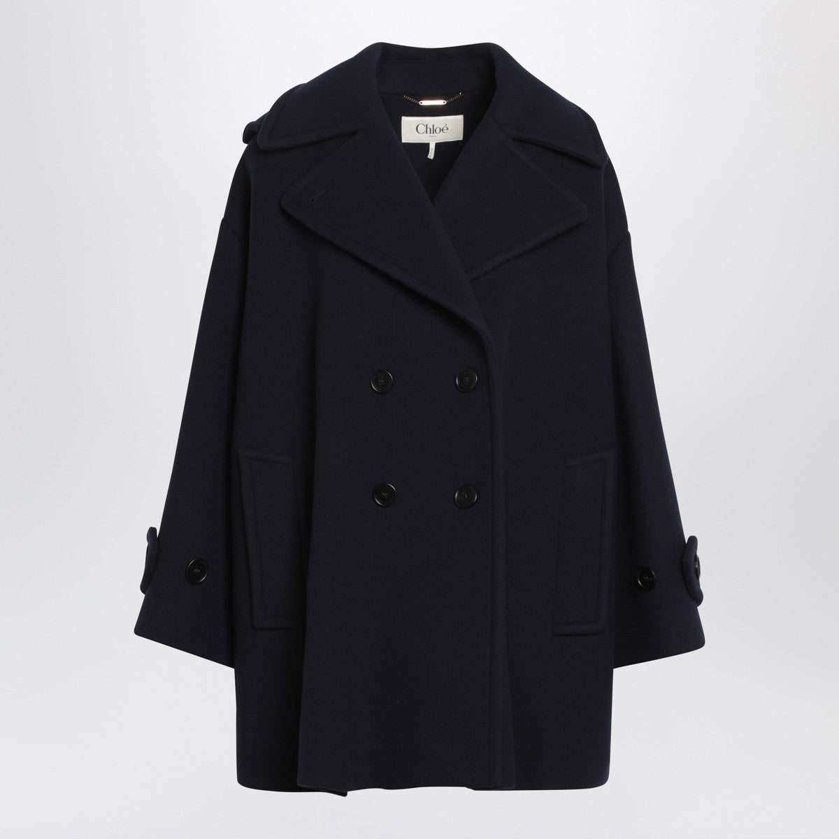 Chloé Wide blue double-breasted coat Chloé