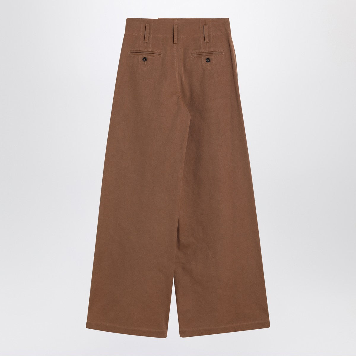 Chloé Brown palazzo pants in cotton Chloé
