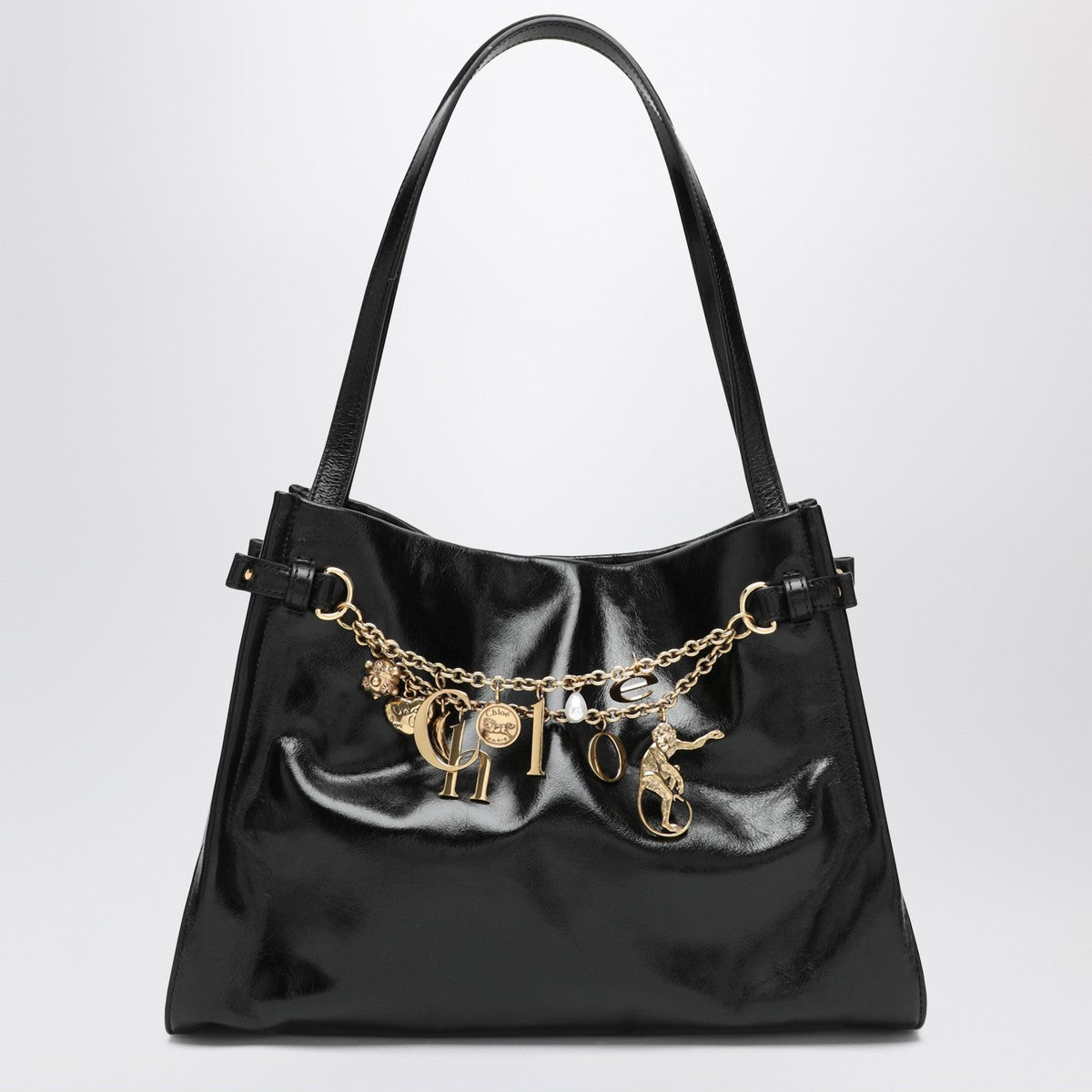 Chloé Charms black leather shoulder bag Chloé