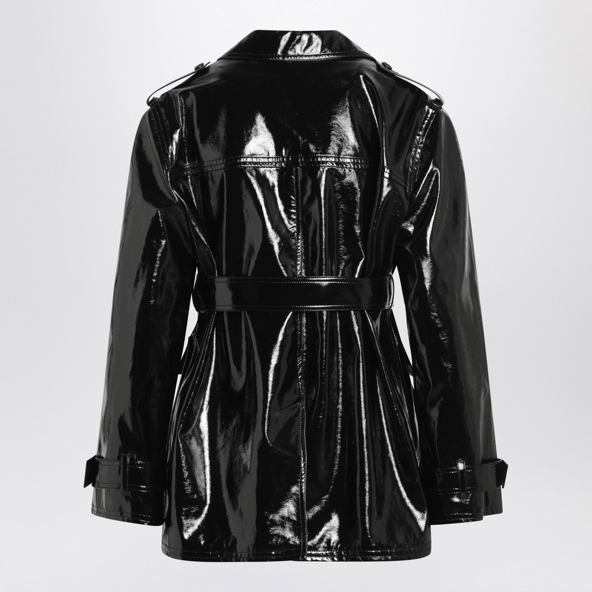 Chloé Black glossy cotton canvas jacket