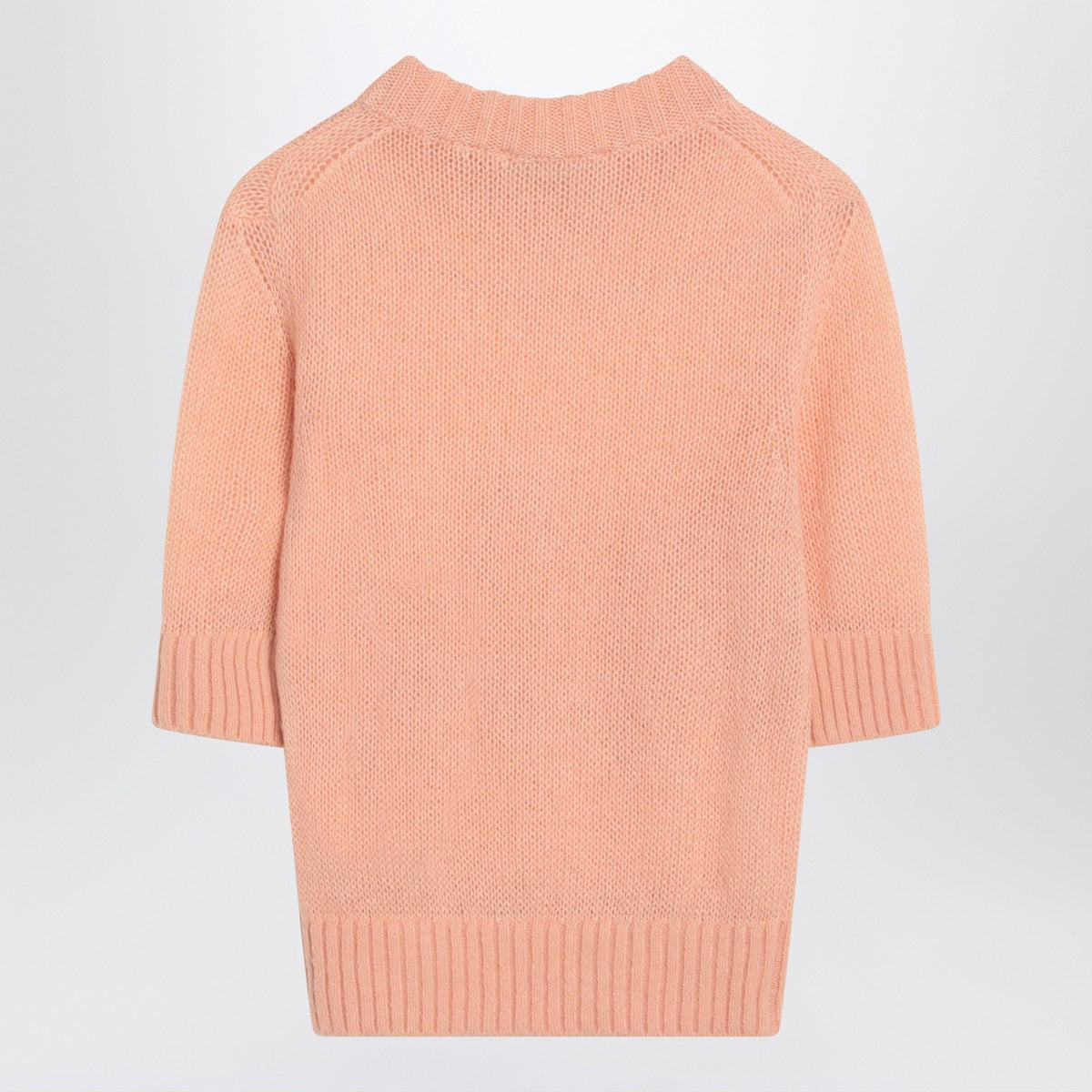 Chloé Peach-colored top with logo embroidery Chloé