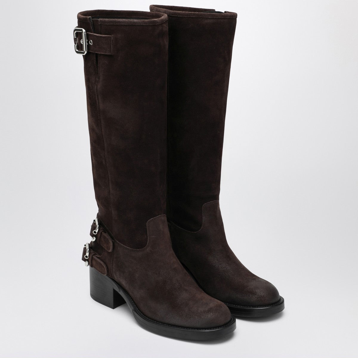 Chloé Brown Dakota biker boots Chloé