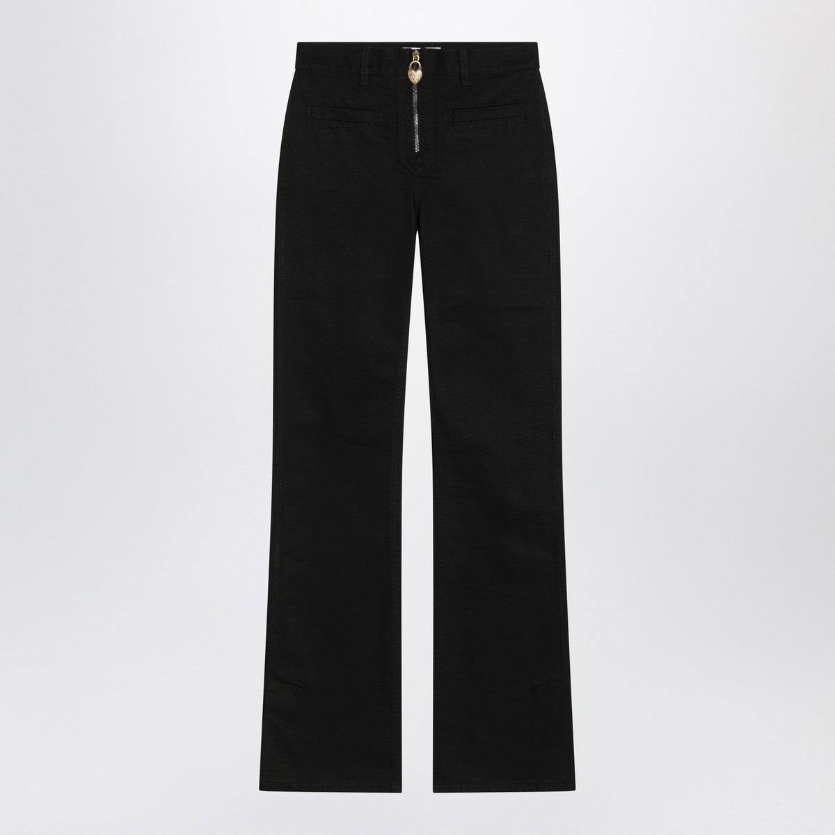 Chloé Black slim jeans with charm zip Chloé