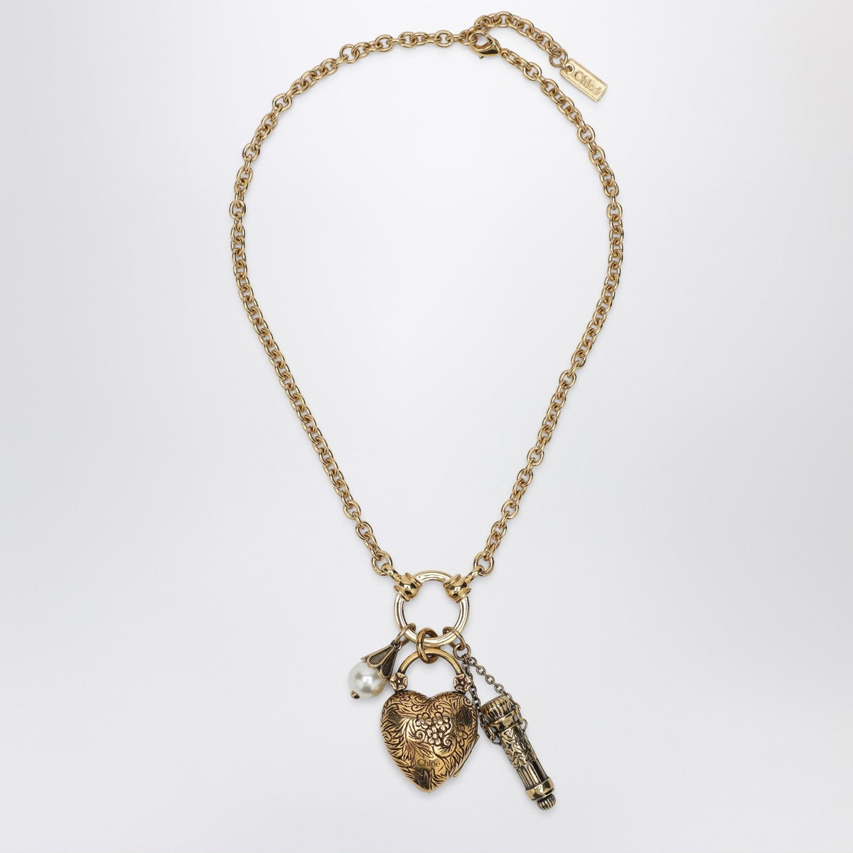 Chloé Vintage Gold brass Château Treasures choker Chloé