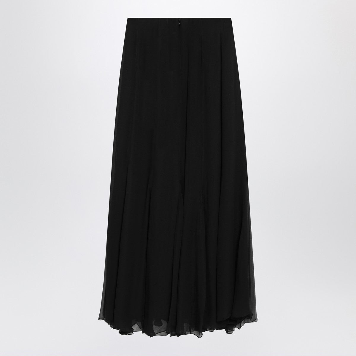 Chloé Black silk muslin maxi skirt Chloé