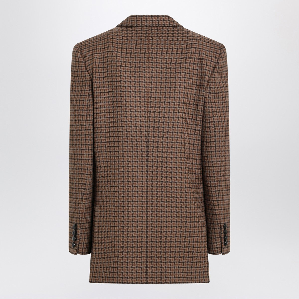 Chloé Brown/black houndstooth double-breasted jacket Chloé