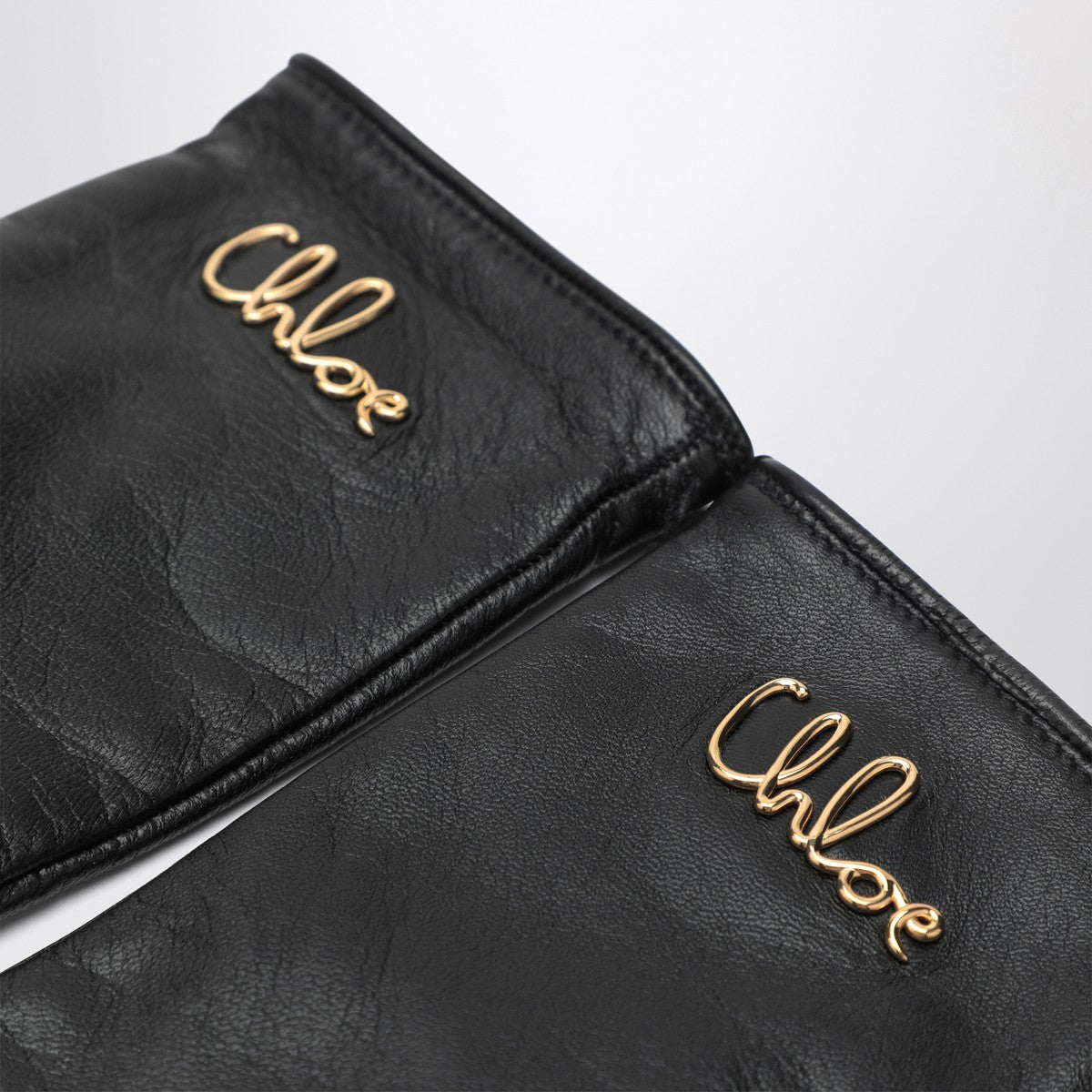 Chloé Iconic black leather gloves Chloé