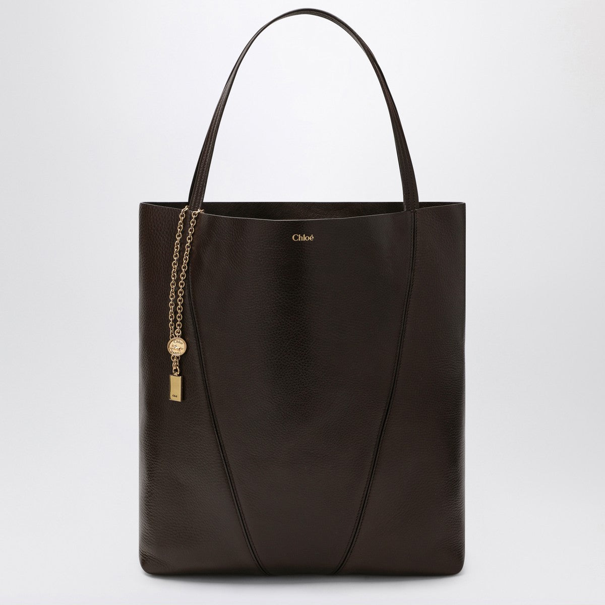 Large dark brown Chloé Spin tote bag Chloé