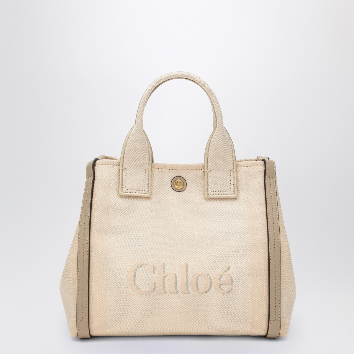 Chloé Carry Small tote bag in Blushy Beige canvas Chloé