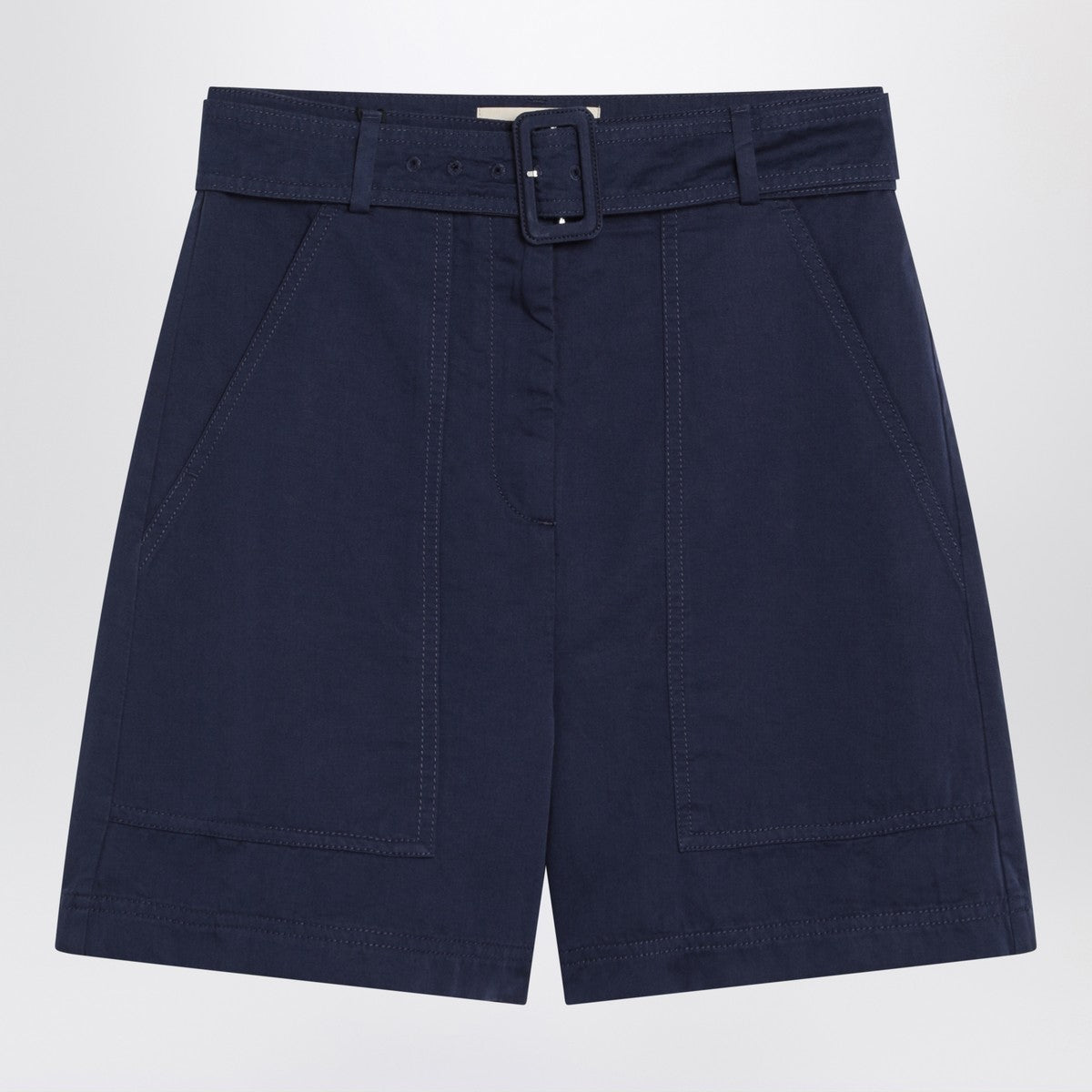 Weekend Max Mara Bermuda blue in cotton and linen Weekend Max Mara