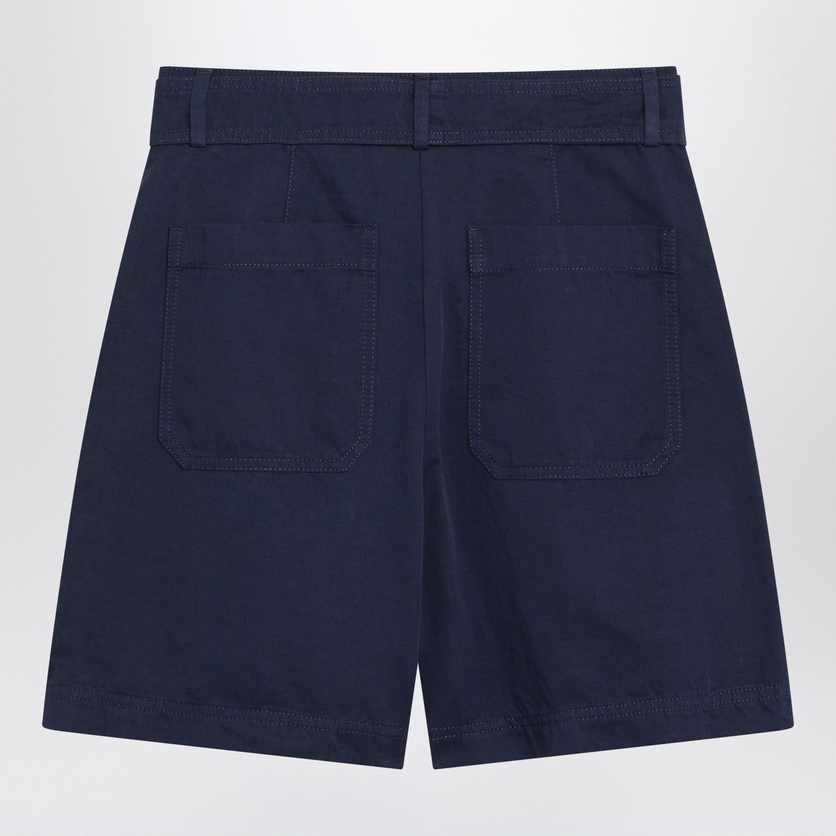 Weekend Max Mara Bermuda blue in cotton and linen Weekend Max Mara