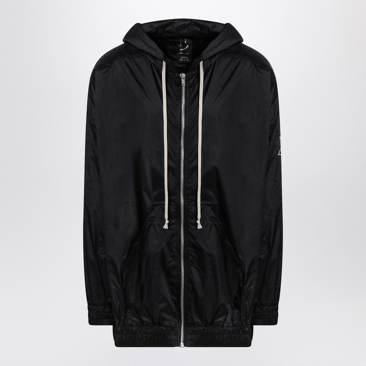 Champion x Rick Owens Lightweight black zip jacket in nylon Champion x Rick Owens