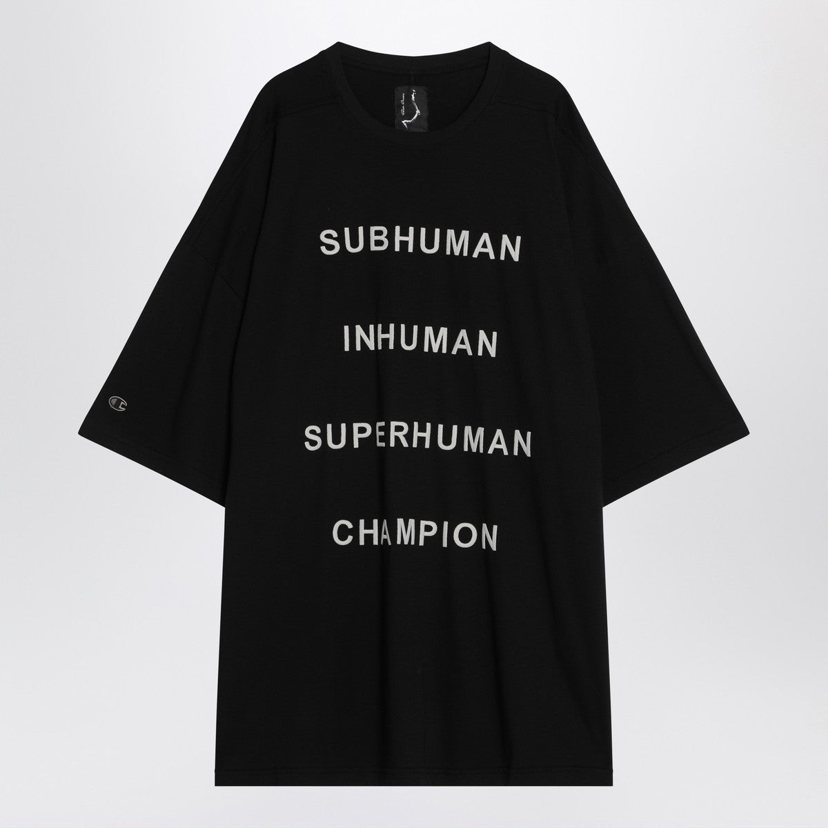 Champion x Rick Owens Black Tommy T T-shirt Champion x Rick Owens
