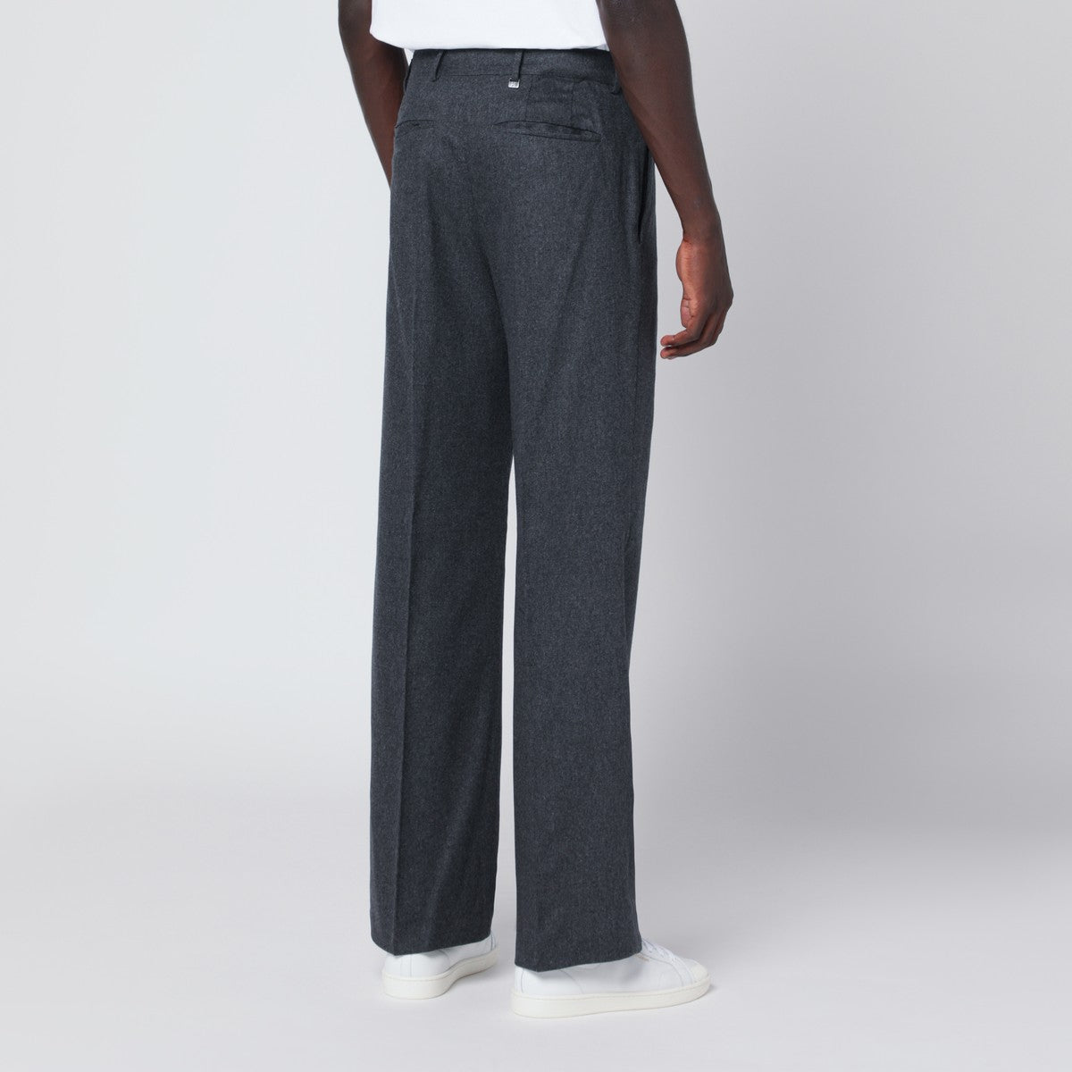 PT Torino Gray wool and cashmere trousers PT Torino
