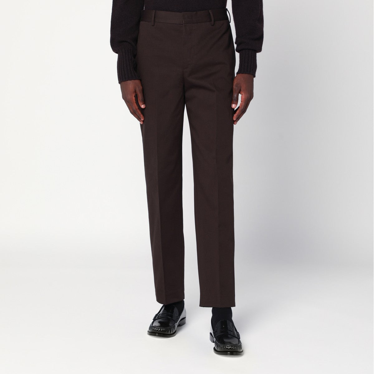 PT Torino Brown cotton trousers PT Torino