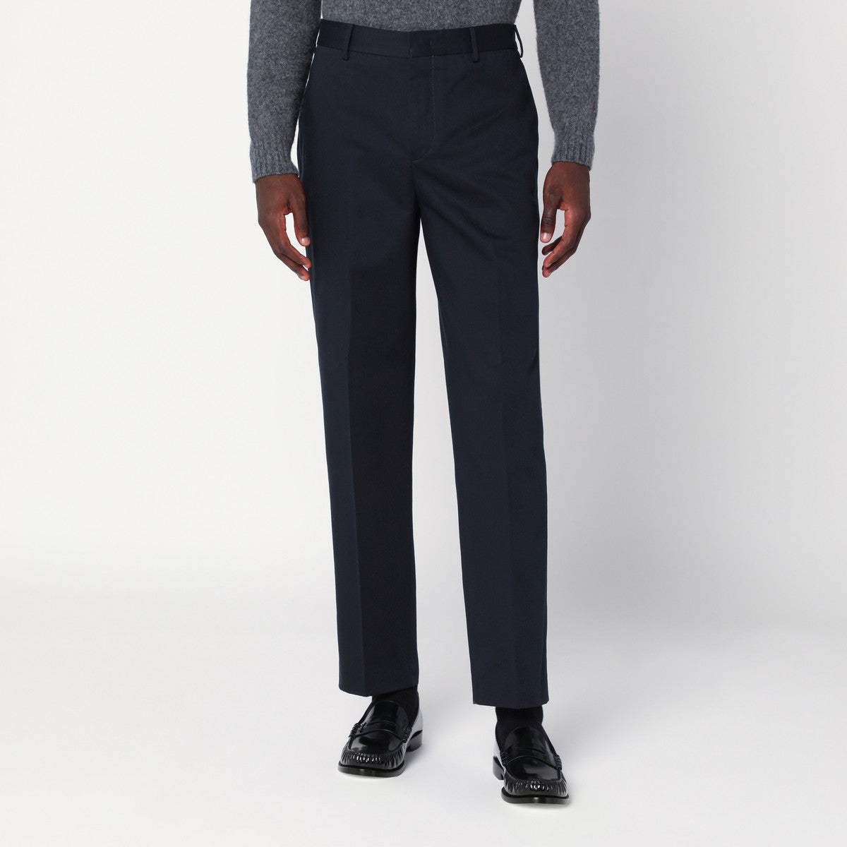 PT Torino Navy blue cotton trousers PT Torino