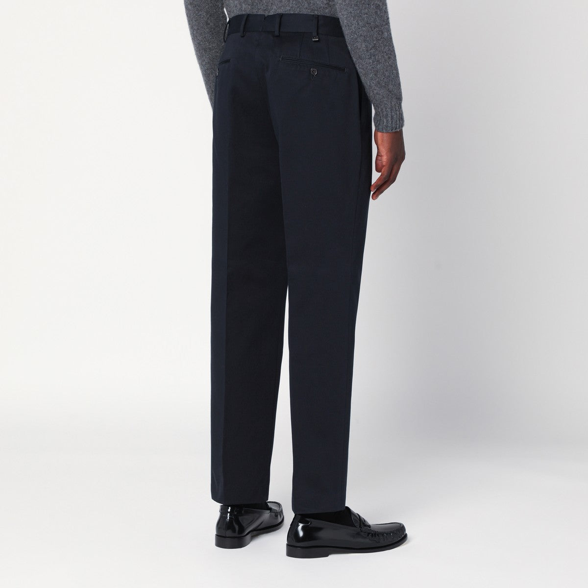 PT Torino Navy blue cotton trousers PT Torino