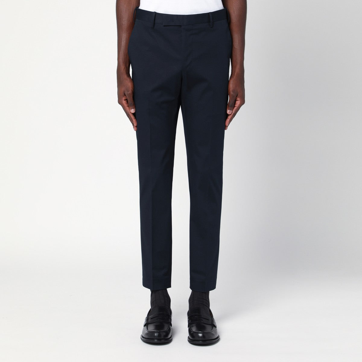 PT Torino Slim-fit blue cotton trousers PT Torino