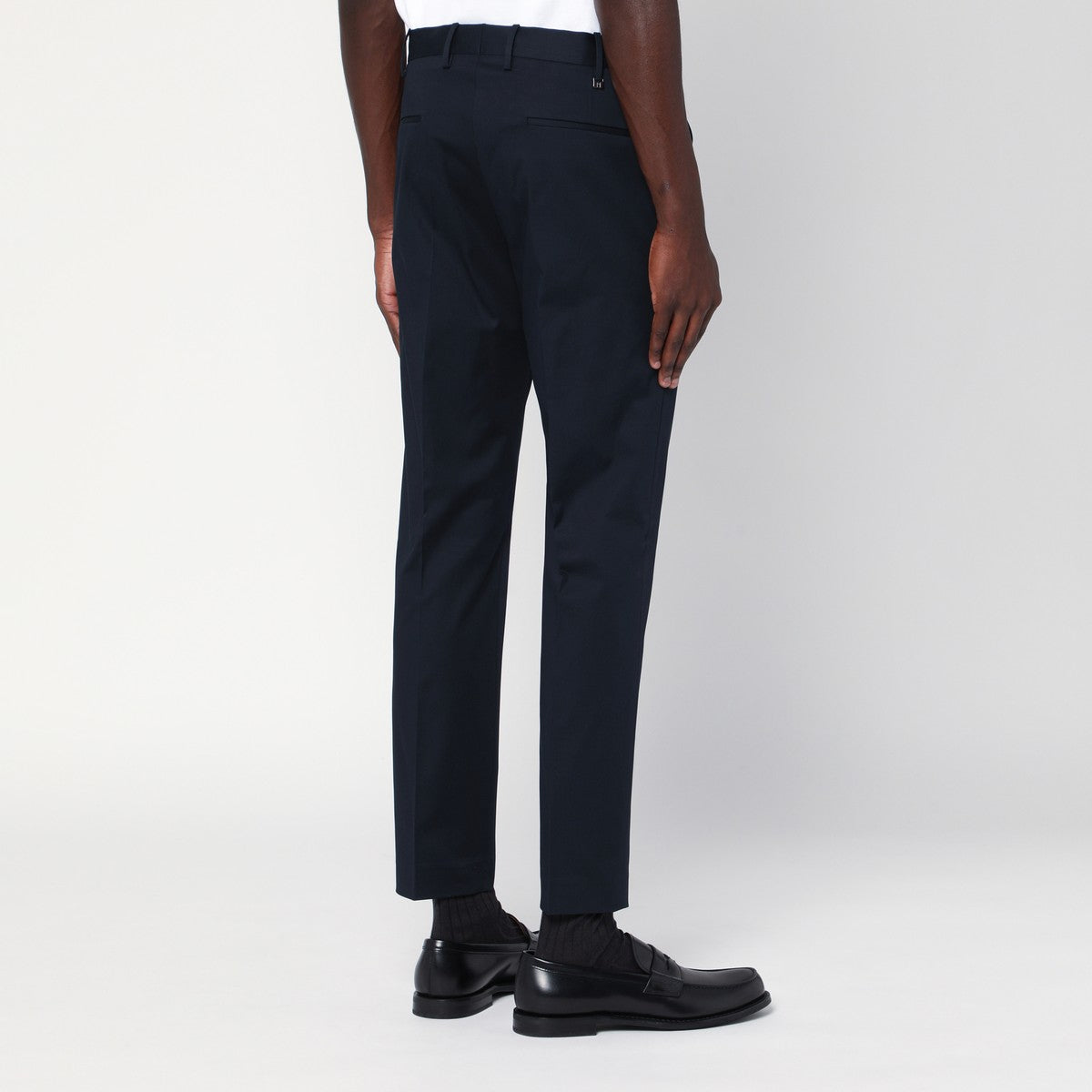 PT Torino Slim-fit blue cotton trousers PT Torino