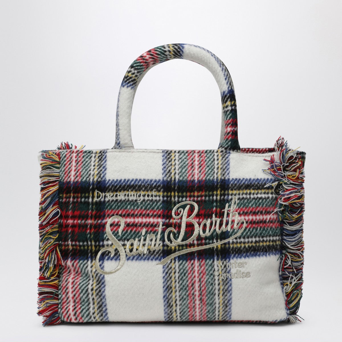 MC2 Saint Barth Mini Vanity bag with tartan pattern MC2 Saint Barth