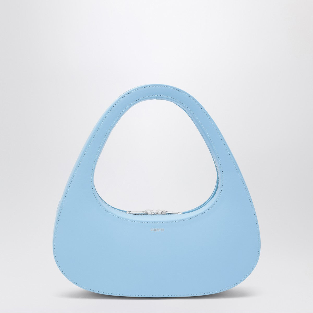 Coperni Micro Baguette Swipe Bag light blue leather Coperni