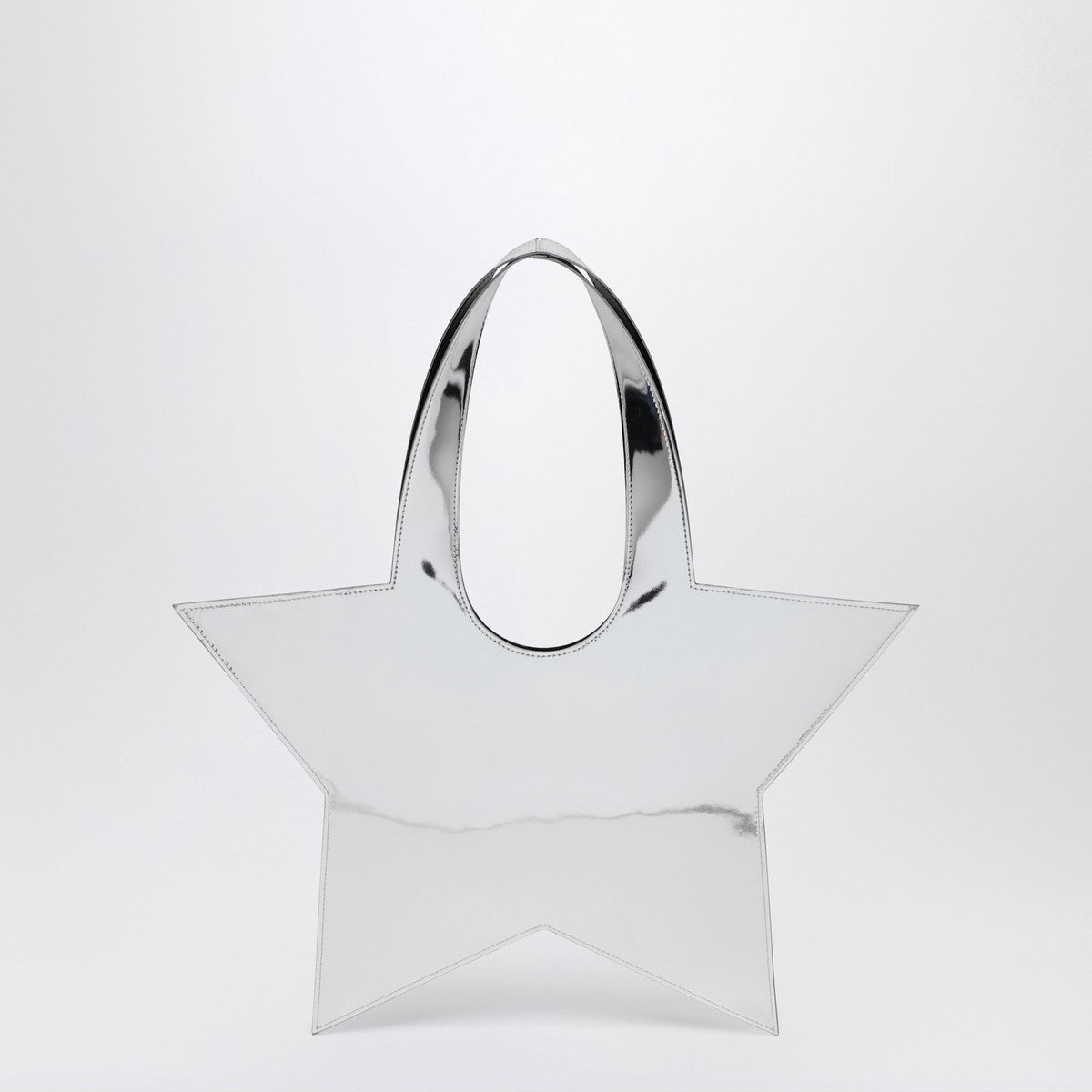 Coperni Mini Star mirrored silver tote bag Coperni