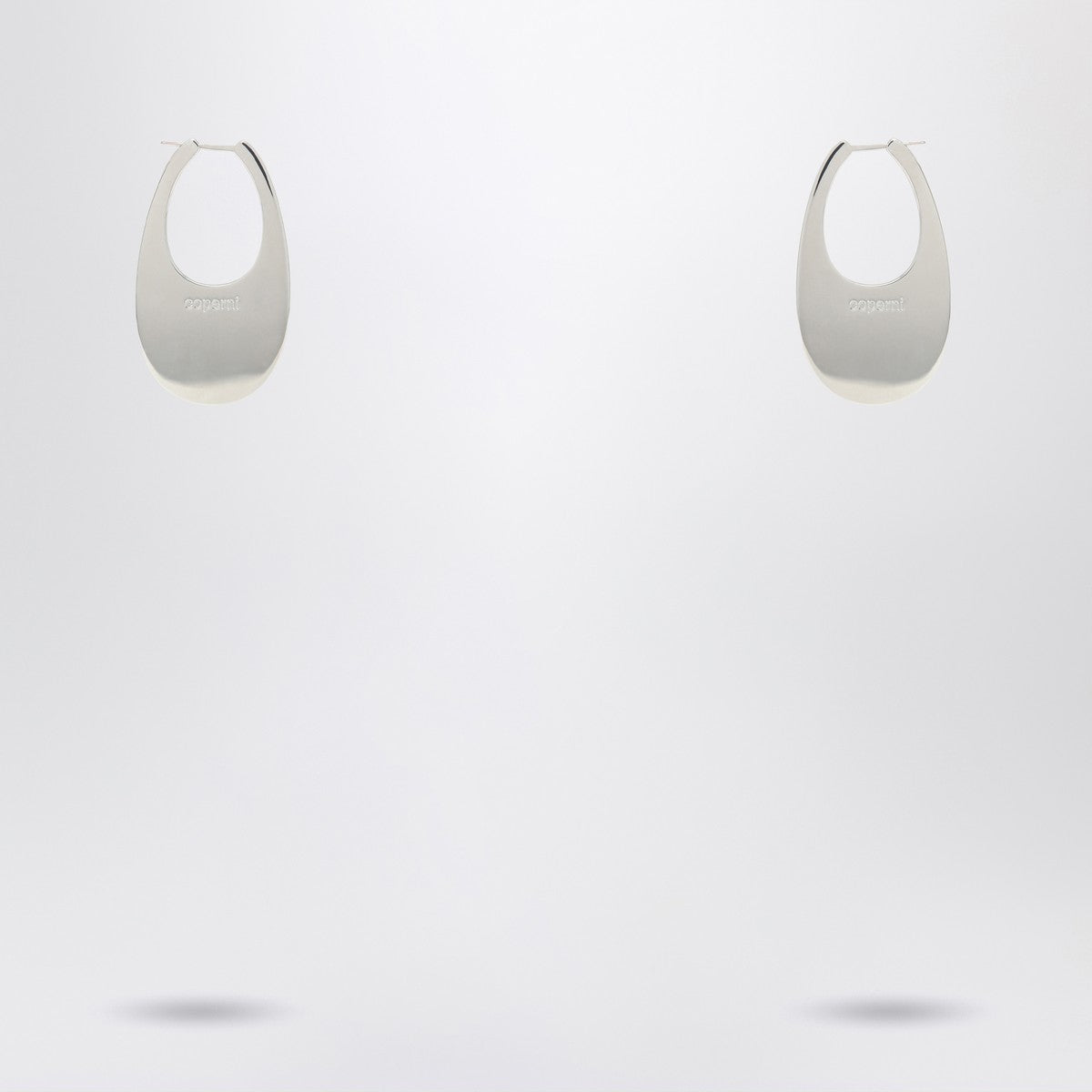 Coperni Large silver Swipe earrings Coperni