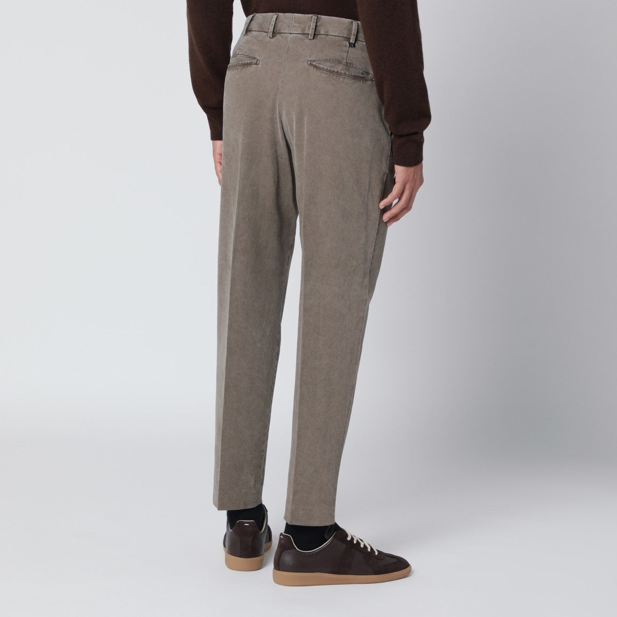 PT Torino Mud-coloured cotton trousers PT Torino