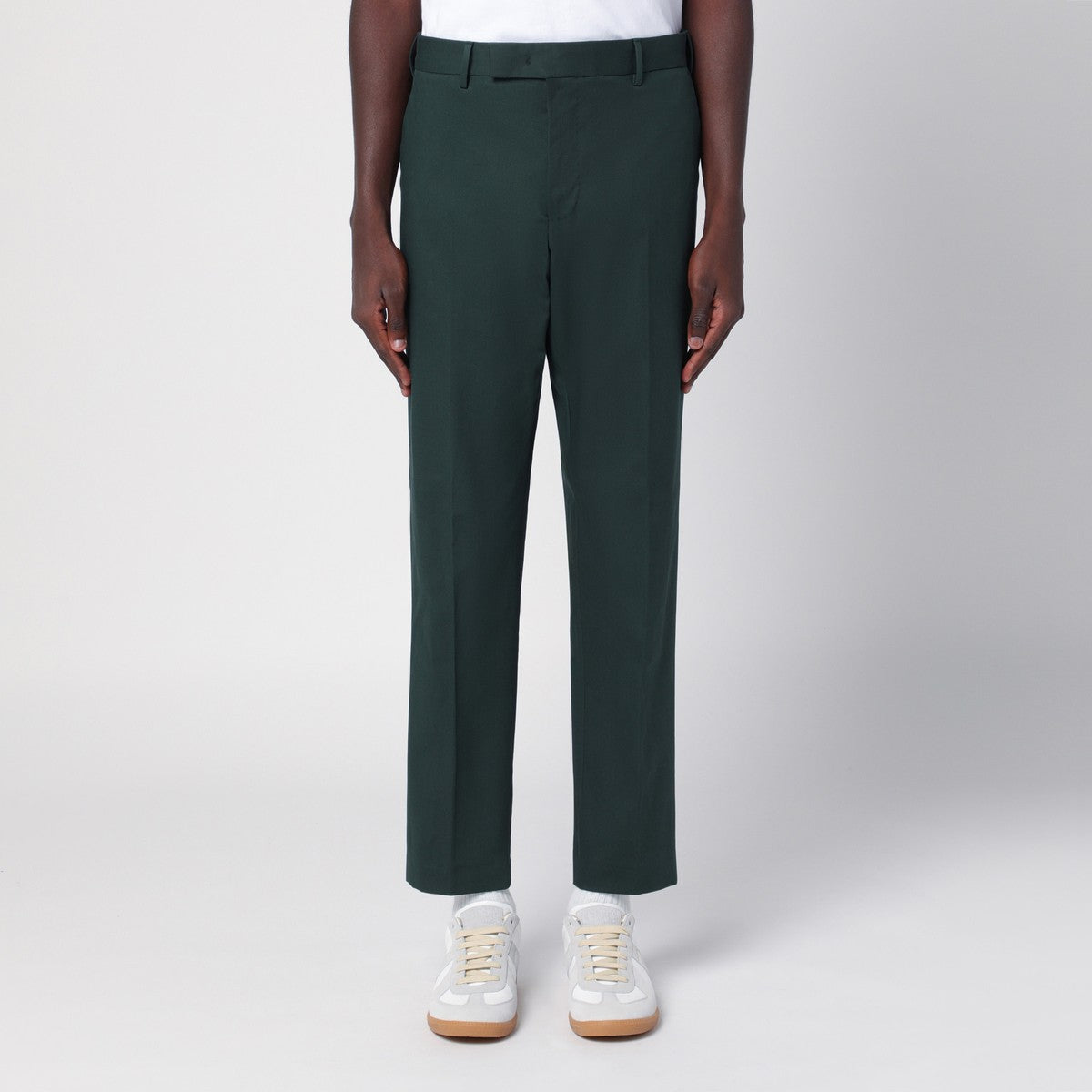 PT Torino Dark green cotton trousers PT Torino