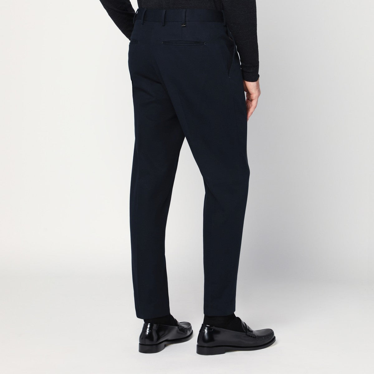 PT Torino Navy blue cotton trousers PT Torino