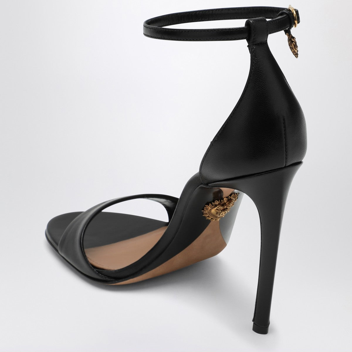 Dolce & Gabbana Dolce&Gabbana Black patent leather Devotion sandals Dolce & Gabbana