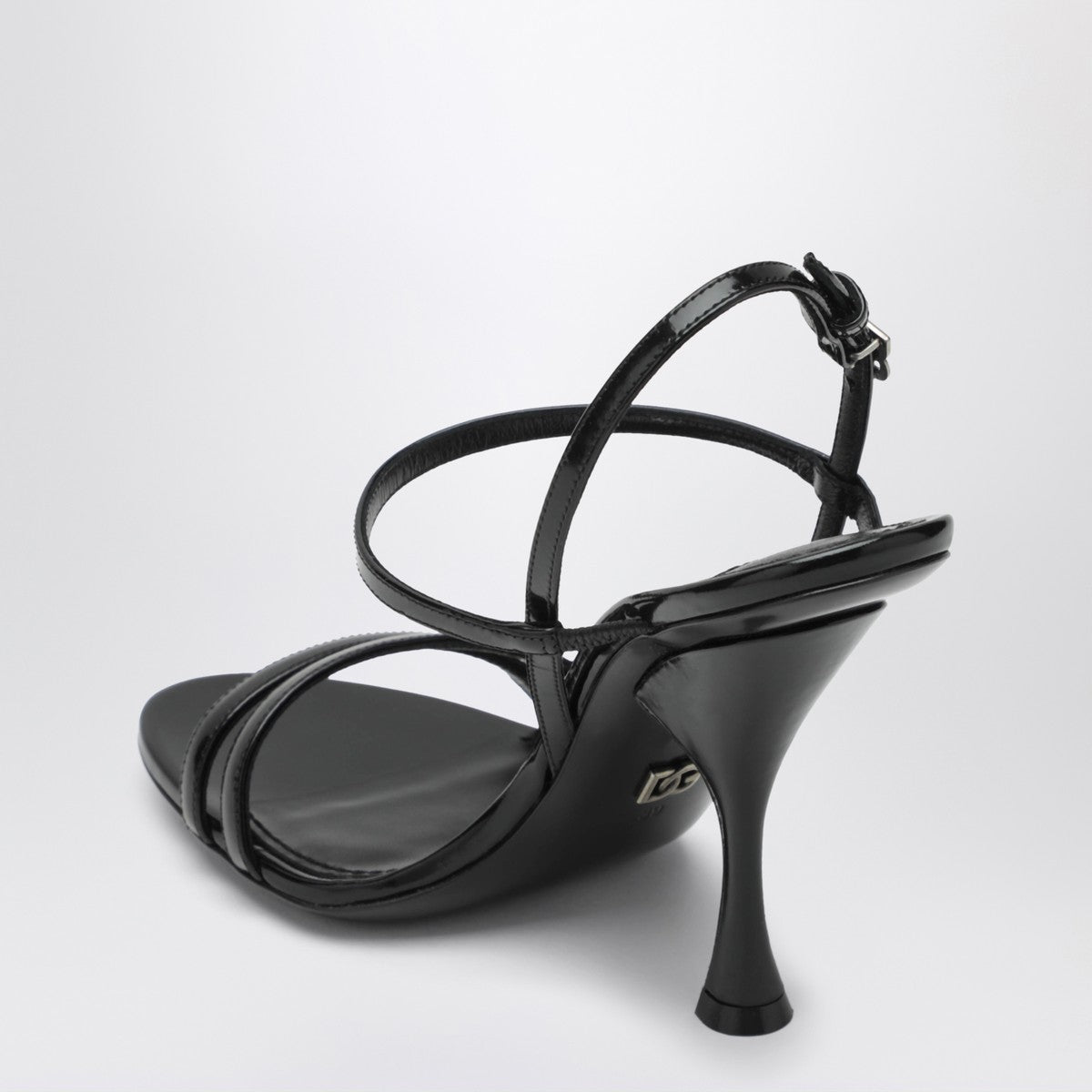 Dolce & Gabbana Dolce&Gabbana Black polished calf leather sandals Dolce & Gabbana