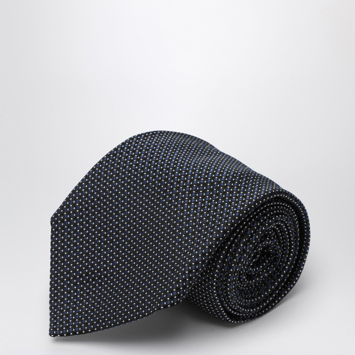 Destin Blue polka dot silk tie Destin