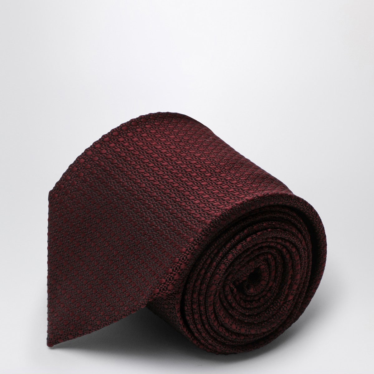 Destin Burgundy silk polka dot tie Destin
