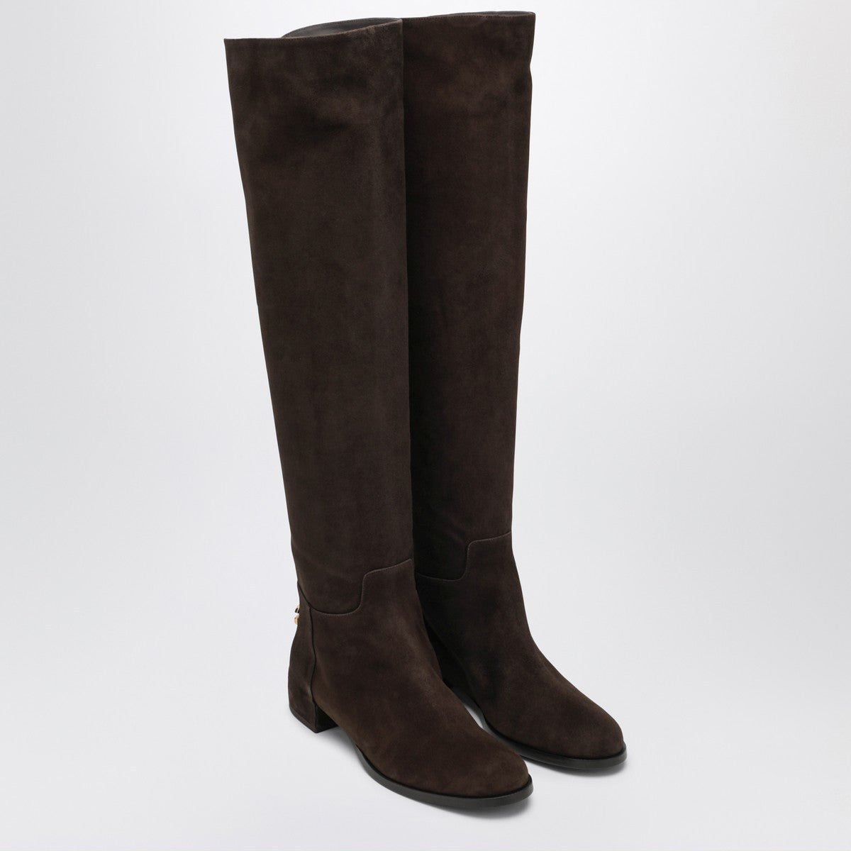 Dolce & Gabbana Dolce&Gabbana High suede boot in ebony brown Dolce & Gabbana