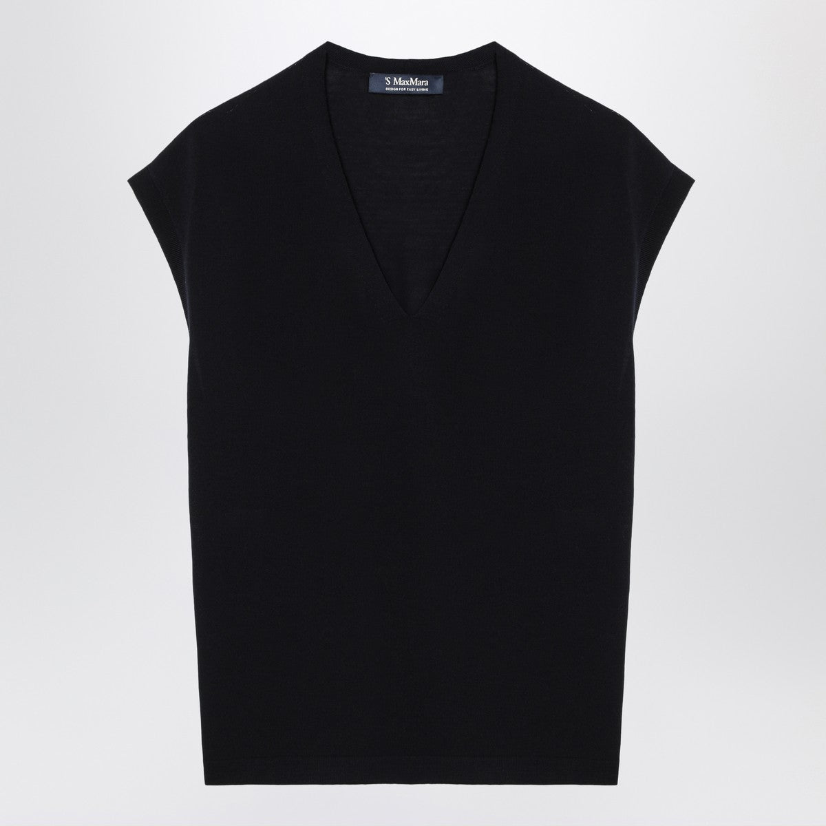 S Max Mara Navy blue wool vest S Max Mara