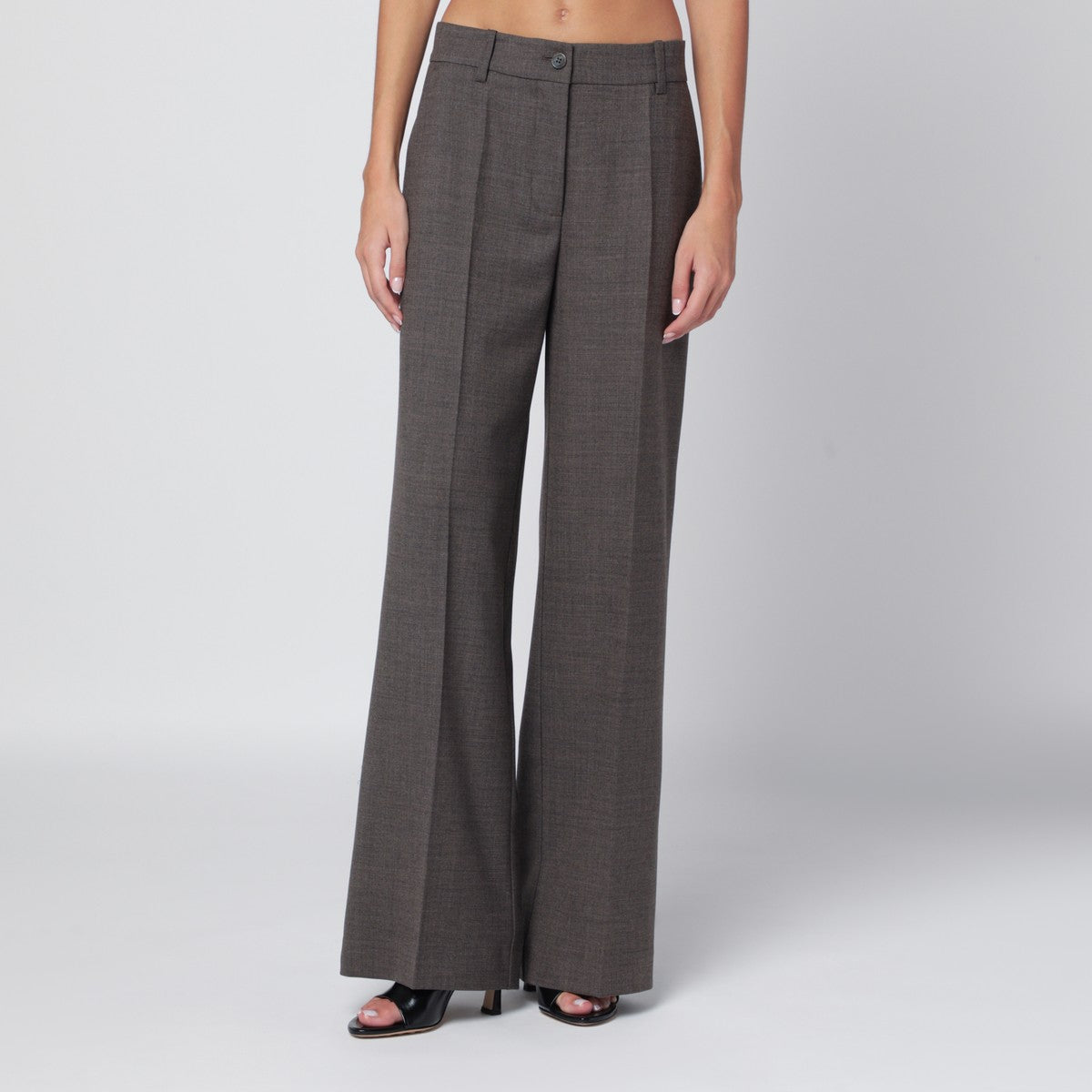 P.A.R.O.S.H. Chestnut-coloured wool blend trousers P.A.R.O.S.H.