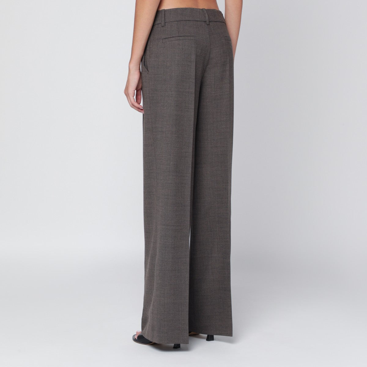 P.A.R.O.S.H. Chestnut-coloured wool blend trousers P.A.R.O.S.H.