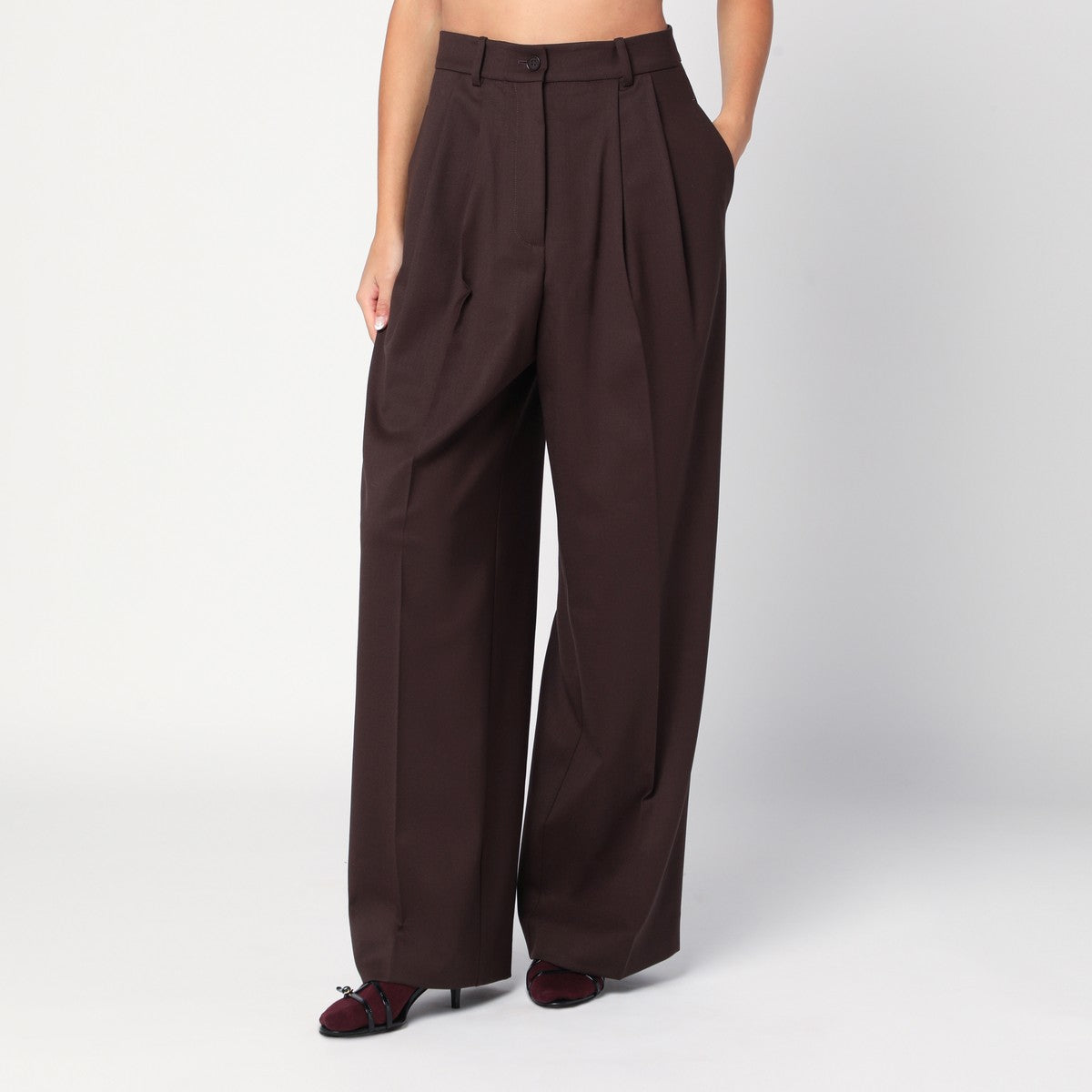 P.A.R.O.S.H. Brown palazzo trousers P.A.R.O.S.H.