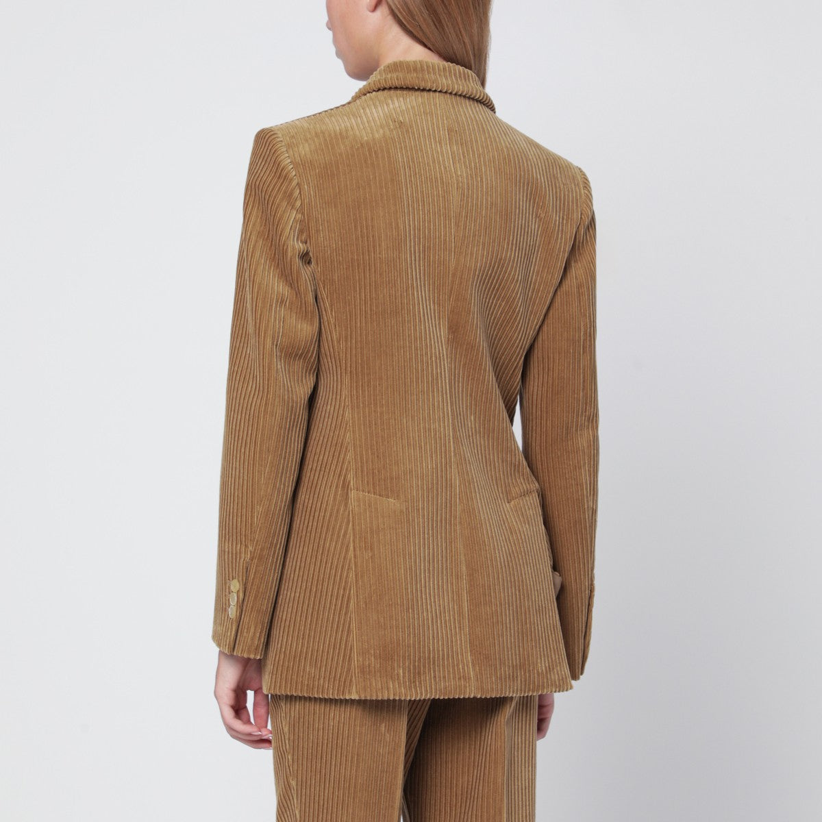 P.A.R.O.S.H. Camel-coloured ribbed velvet jacket P.A.R.O.S.H.