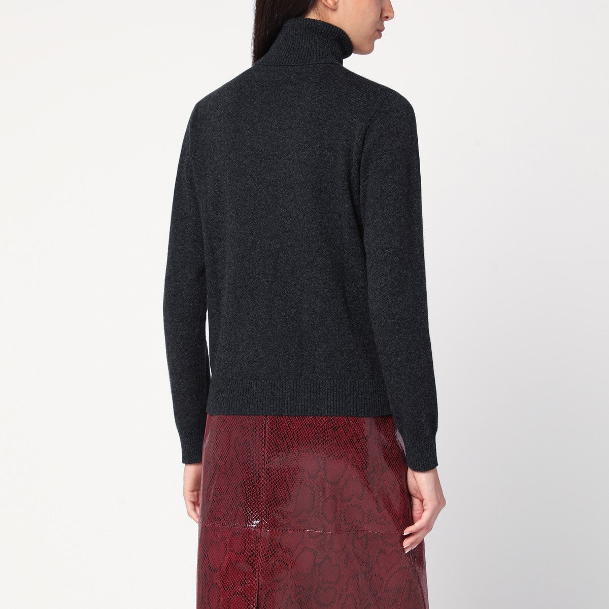 P.A.R.O.S.H. Grey turtleneck sweater in cashmere P.A.R.O.S.H.
