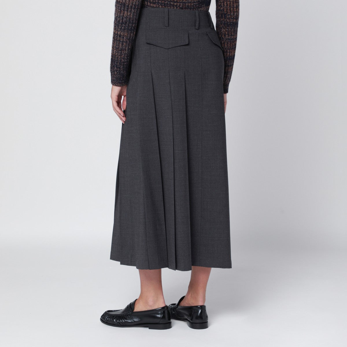 P.A.R.O.S.H. Grey wool wrap skirt P.A.R.O.S.H.