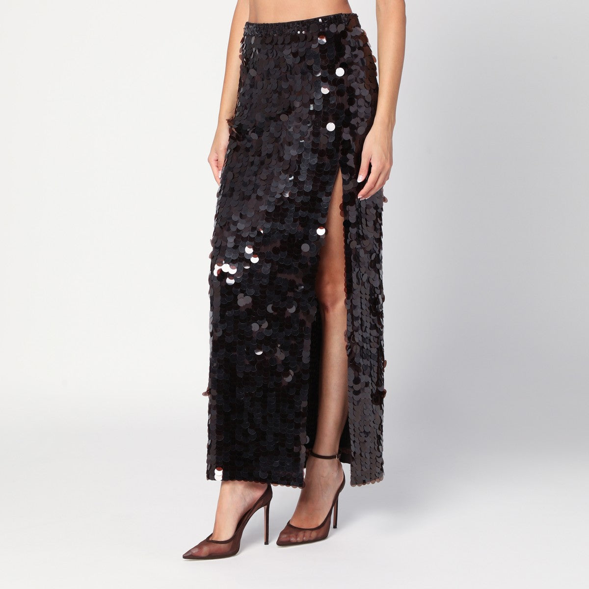P.A.R.O.S.H. Black sequin pencil skirt P.A.R.O.S.H.