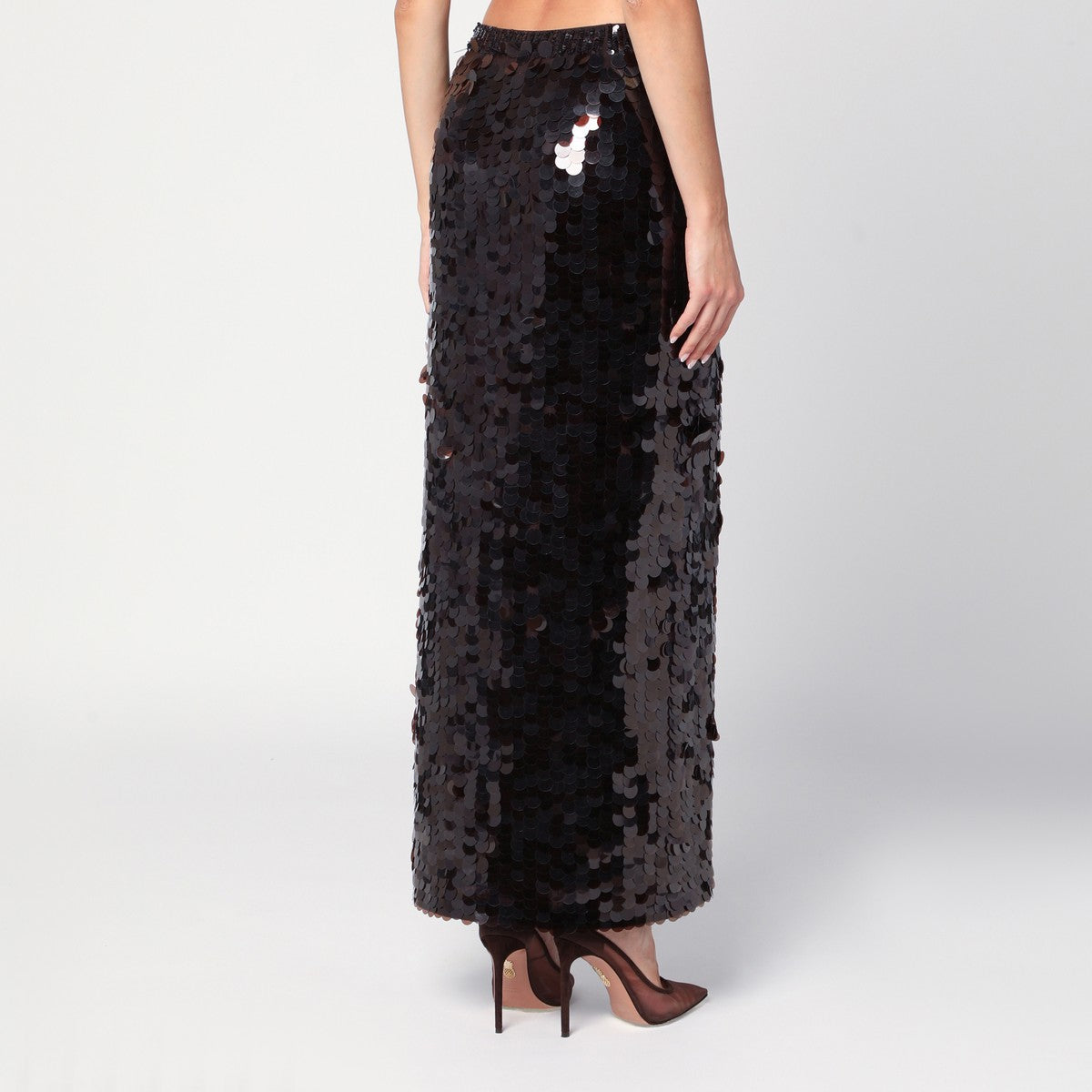P.A.R.O.S.H. Black sequin pencil skirt P.A.R.O.S.H.