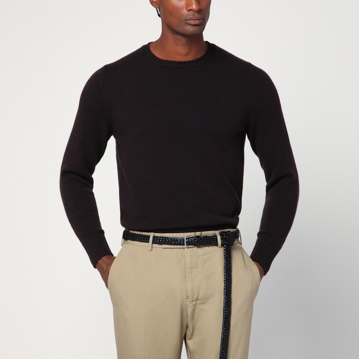 Drumohr Brown cashmere sweater Drumohr