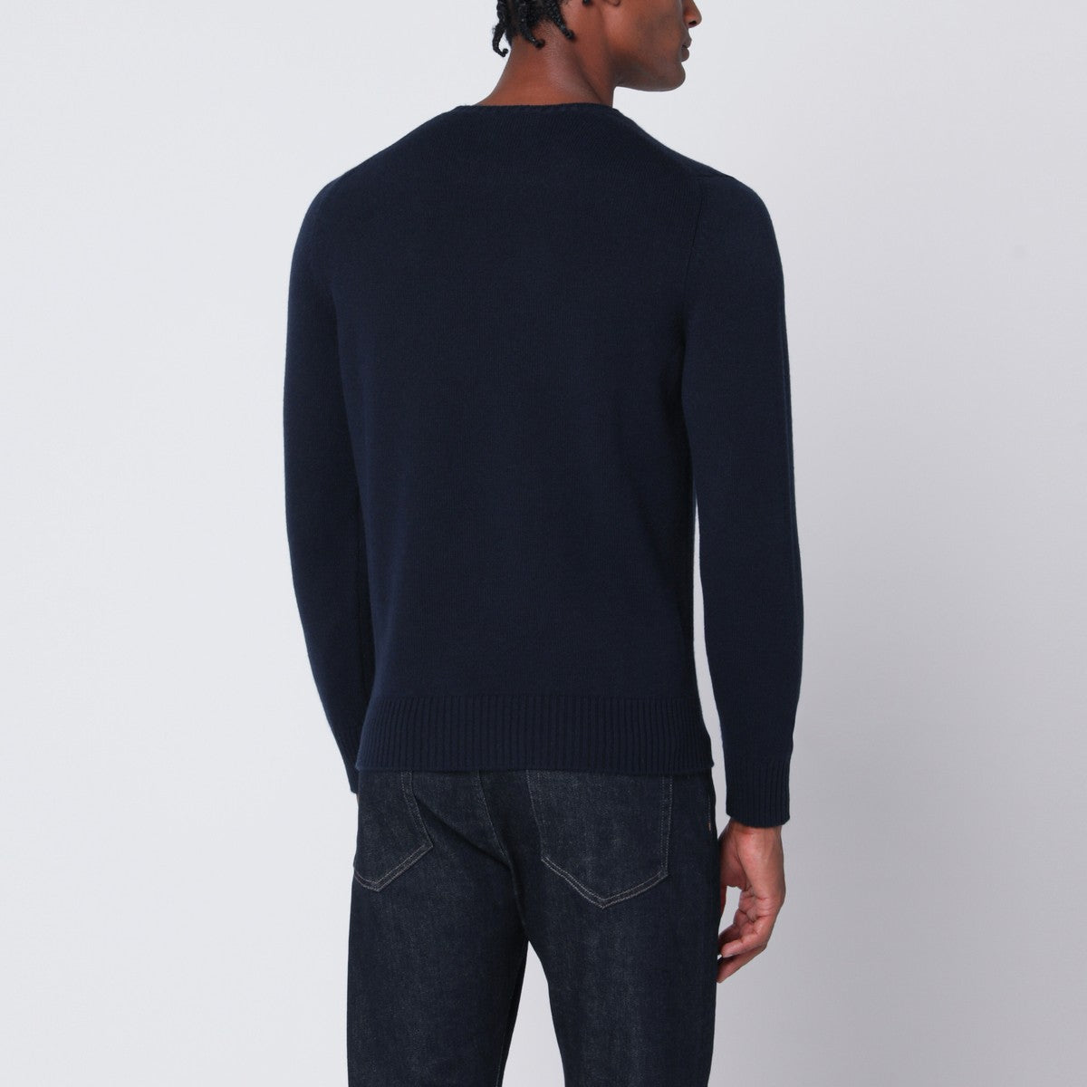 Drumohr Navy blue cashmere sweater Drumohr