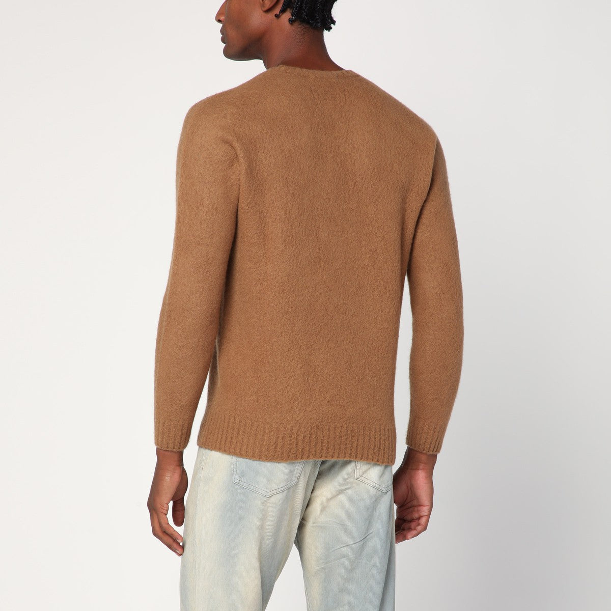 Drumohr Light brown lambswool sweater Drumohr