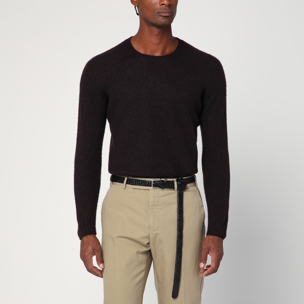 Drumohr Brown lambswool sweater Drumohr