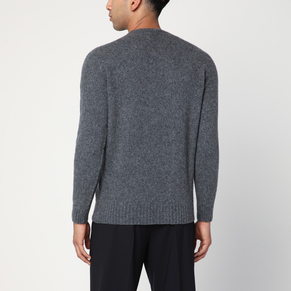 Drumohr Grey lambswool sweater Drumohr