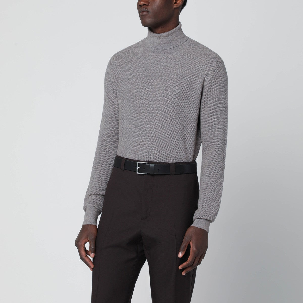 Tagliatore Beige wool turtleneck sweater Tagliatore